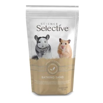 Science Selective Bathing Sand for small pets, suitable for hamsters, chinchillas, gerbils, 1kg bag.
