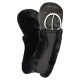 Western Mondgurt anatomisch mit synthetischem Lammfell schwarz 90 cm