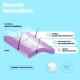 Illustration der "Smarte Innovation"-Technologie mit intelligenter Membran, die selbstheilende, Zellregenerations- und Infektionsschutzvorteile zeigt.