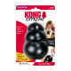 Zwart KONG Extreme X-Large rubberen hondenspeelgoed in rood/witte verpakking met opschrift 'KONG EXTREME', 'Leuk om op te kauwen, achterna te jagen en te apporteren', 'Voeg traktaties toe'