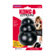Schwarzes KONG Extreme X-Large Gummihundespielzeug in rot/weißer Verpackung mit der Aufschrift 'KONG EXTREME', 'Fun to chew, chase & fetch', 'Insert treats'.