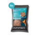 Verpackung für Hundefutter "Komfort-BARF Ente", das rohen Entenfleisch enthält, mit 92 % Protein und 8 % anderen Zutaten, geeignet für erwachsene Hunde.