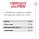 Étiquette française 'CONSTITUANTS ANALYTIQUES' : Protéine 31 %, Cellulose brute 2,7 %, Matières grasses 21 %, Cendres 6,5 %