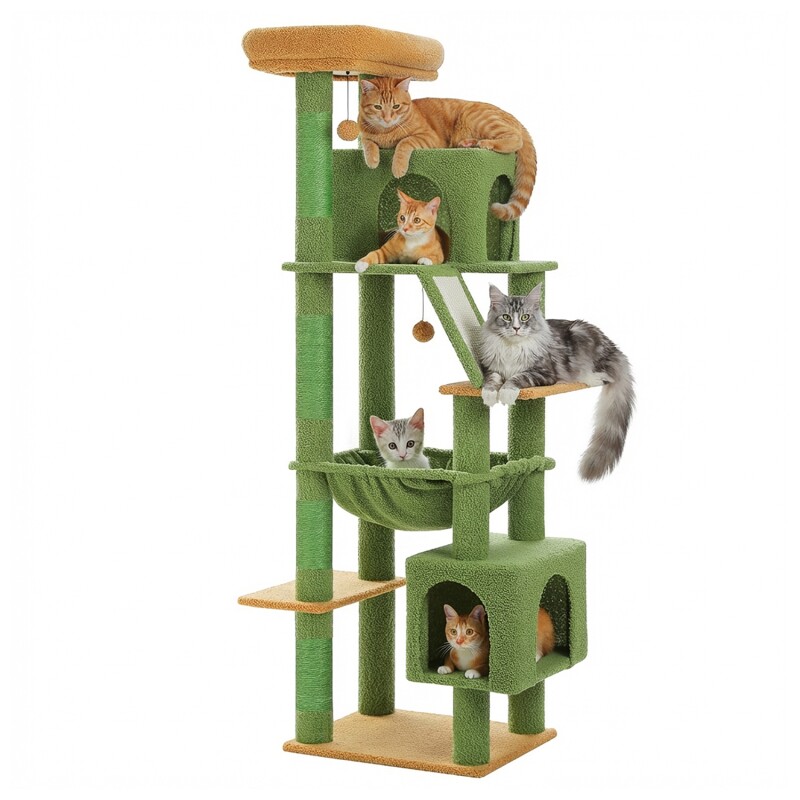 Pawz Road –XXL Kratzbaum 180 cm hoch grün