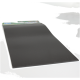 Schwarze Aquasandmatte für Haustier-Aquarien, mit einer strukturierten Oberfläche und einem grünen Verpackungslabel oben.