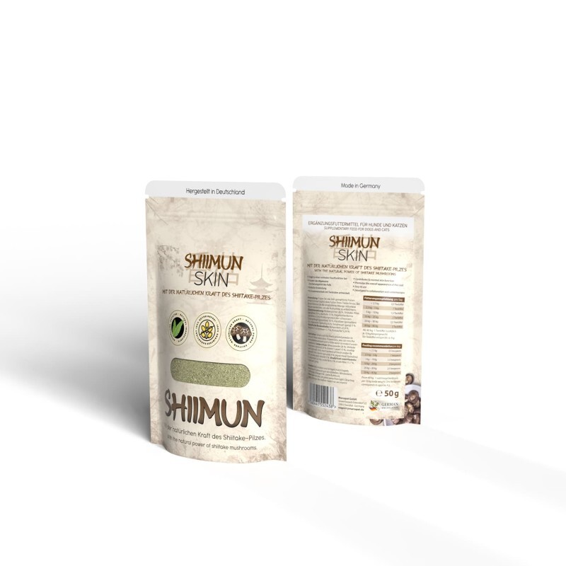 Marsapet Shiimun Skin Pulver für Hunde und Katzen mit Shiitake - 50g