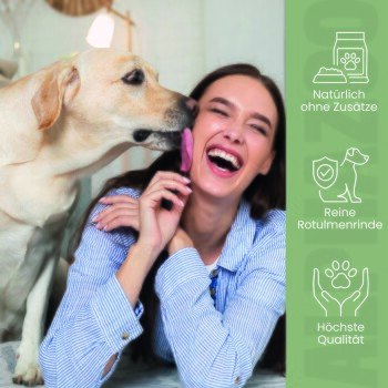 Infografik mit Fütterungsanweisungen für Haustiere, die tägliche Sirupmengen basierend auf dem Gewicht für Hunde und Katzen zeigt, beschriftet mit "ALPHAZOO."
