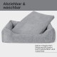 Hundebett ANTON Cord Grau L