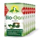 Dosen von Bio-Gans Zucchini Hundefutter, als glutenfrei und laktosefrei gekennzeichnet, geeignet für erwachsene Hunde, mit einem grün-weißen Design.