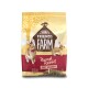 Tiny Friends Farm Russel Rabbit Tasty Nuggets pet food bag with two rabbits and 2kg weight.