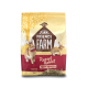 Tiny Friends Farm Russel Rabbit Tasty Nuggets pet food bag with two rabbits and 2kg weight.