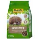 A green bag of MultiFit hedgehog food featuring a hedgehog graphic, labeled "IGELFUTTER" with text in French and Italian, 500g.