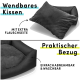 Wendbares Kissen für Haustiere mit extra flauschiger Seite, praktischer Bezug, einfach abnehmbar und waschbar.