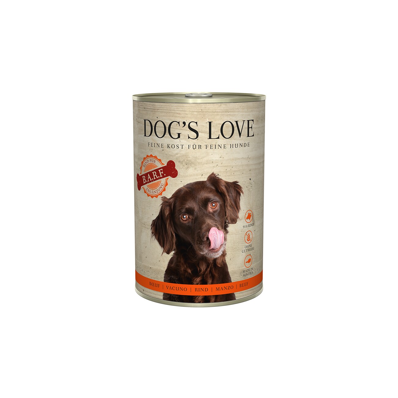 Reinfleischdosen für Hund + Dosenbarf