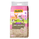 Beutel mit MultiFit Hanfstreu für kleine Haustiere, mit einem Kaninchen, Meerschweinchen und Chinchilla auf der Vorderseite, mit Text in Deutsch und Englisch.