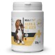 Behälter des REAVET+ HARN & BLASEN Hundefutters, mit einem Beagle auf dem Etikett, mit den Aufschriften 'Hergestellt in Deutschland' und '80g'.