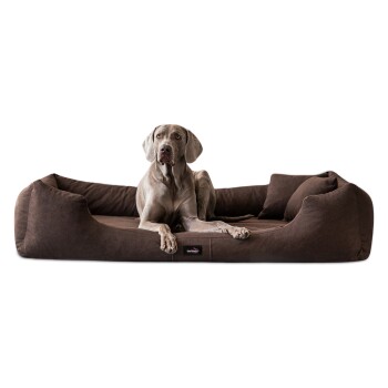 MORITZ VIP Hundebett Hundesofa braun 90 cm, 22 cm, 75 cm