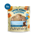 Packung Nutriment sanft gegarte Lachs-, Kürbis- und Zucchinimedallions für Hunde, mit kleinem Hundeabbild.