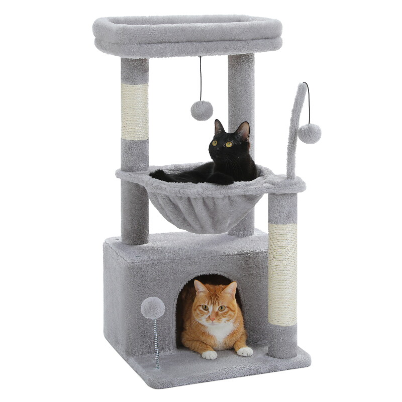 Pawz Road Kleiner Kratzbaum 83cm grau