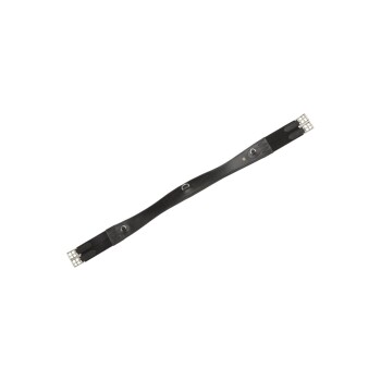 Leder-Sattelgurt geschweift schwarz 1,15 m