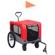 2-in-1 Fahrradanhänger rot