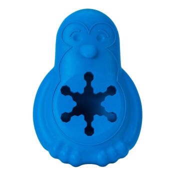Tiefkühlgeeignetes Snackspielzeug für Hunde Gefrier-Pinguin blau M-L