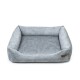 SoftColor luxury dog bed in grau color grau M