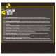 Image of a crash test report for a pet safety harness, detailing tests conducted at 48.3 km/h with no animals used, only weighted toy dogs.
