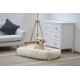 Pet Kuschelbett Fluffy, Creme, Eckig, 80x60cm