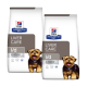 Hill's Prescription Diet Leberpflege Hundefutterbeutel mit einem Yorkshire Terrier auf der Vorderseite, beschriftet mit "Vom Tierarzt empfohlen."