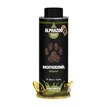 ALPHAZOO Premium Nachtkerzenöl für Hunde und Katzen 250 ml