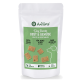 Verpackung für Hundesnacks mit der Aufschrift "Obst & Gemüse", 100% vegan, getreidefrei, geeignet für alle Altersgruppen, hergestellt in Deutschland.