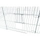Freilaufgehege mit Abdeckung anthrazit/ grau 2,16 m, 1,16 m, 65 cm