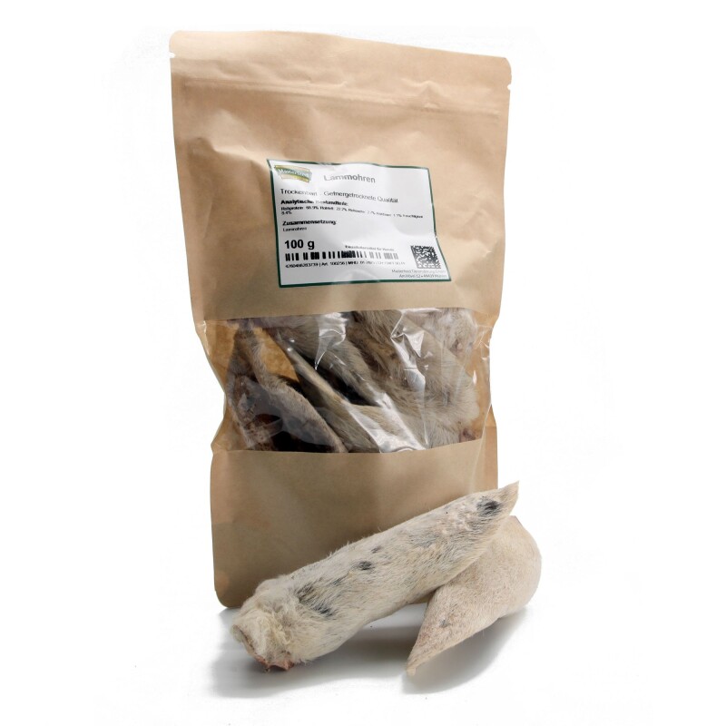 Masterfeed Trockenbarf Lammohren 150 g