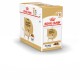 Royal Canin Adult Labrador Retriever Hundefutterbox, mit dem Etikett "Idealgewicht", die 10 Beutel mit je 140 g enthält.