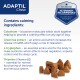 ADAPTIL Chew calming treats for dogs, featuring ingredients like colostrum, green tea extract, L-tryptophan, and thiamine.