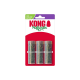 Trois tubes transparents de cataire sur un carton d'emballage rouge et blanc KONG Naturals avec le logo 'KONG Naturals'.