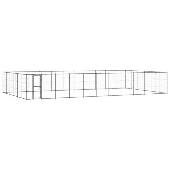 Outdoor Hundezwinger aus verzinktem Stahl 12,1 m, 6,6 m, 1,8 m