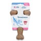 Puppy Wishbone Durable Dog Chew Toy with real bacon M