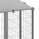 Hundezwinger Stahl silber 7,7 m, 3,3 m, 1,1 m