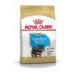 Nourriture pour chiots Royal Canin pour Yorkshire Terriers, adaptée aux chiots jusqu'à 10 mois, avec une image de petit chien et des bienfaits nutritionnels.
