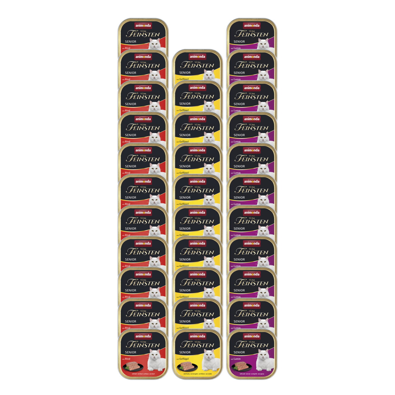 animonda Vom Feinsten Nassfutter Katze, Senior, Vielfalt 32x100g