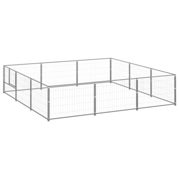 Hundezwinger Stahl silber 3 m, 3 m, 70 cm
