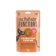 Schesir Functions Digestive Topper for adult sensitive cats, pumpkin with wheat grass, grain free, 40g pouch.