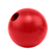 Rode KONG rubberen traktatiebal met één opening en geperst KONG-logo