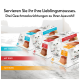Verpackung von Gourmet-Katzenmousse in drei Geschmacksrichtungen: Thunfisch, Rind und Huhn, auf einer Marmoroberfläche mit dem Gesicht einer weißen Katze im Hintergrund.