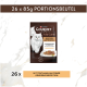 Purina Gourmet A la Carte Katzenfutterbeutel, weiße Katze und Teller; Text '26 x 85g PORTIONSBEUTEL' und 'MIT TRUTHAN...'
