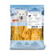 DeliBest LIGHT SNACK Hundesnacks (Lammohren, 150 g), Bild eines weißen Hundes, Text 'Schweizer Traditionsrezept' und '100% natürlich'.