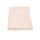 Weiche rosa gerippte Haustierdecke auf weißem Hintergrund, geeignet für kleine bis mittelgroße Haustiere.