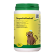 Behälter von cdVet PropolisHerbal, einem natürlichen Haustier-Nahrungsergänzungsmittel, mit einem leuchtend gelben Etikett mit "100% NATUR" und einer Grafik von Kapseln.